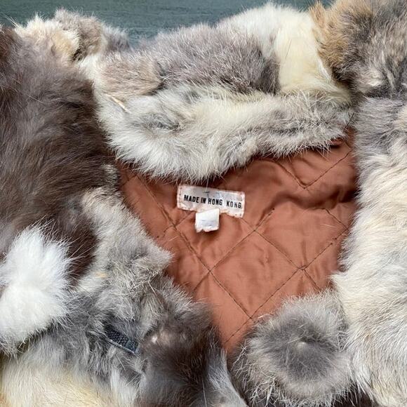 1970s Patchwork Rabbit Fur Jacket - Picture 5 of 8